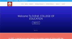 Desktop Screenshot of dbmcollege.com